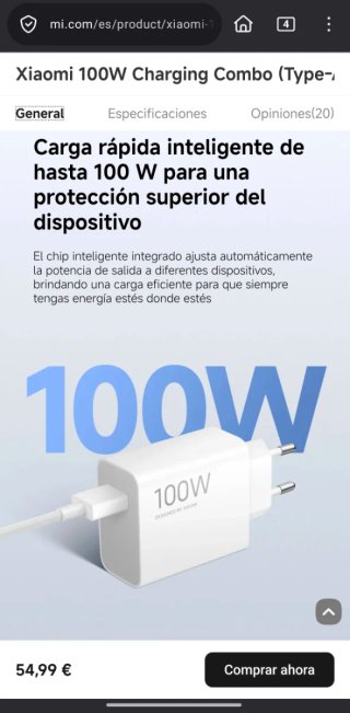 Cargador Xiaomi 100W Original