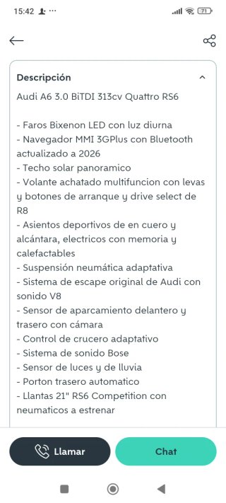 Audi A6 vant 313cv
