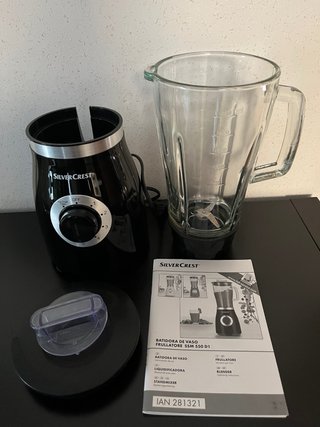 Batidora de vaso SilverCrest 550W Jarra de crista