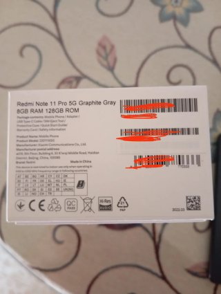 Xiaomi Redmi Note 11 Pro 5G Grigio