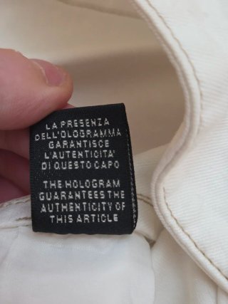 Giubbino jeans bianco donna