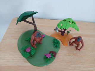 2 Figuras Orangután Playmobil Todo 6,50€