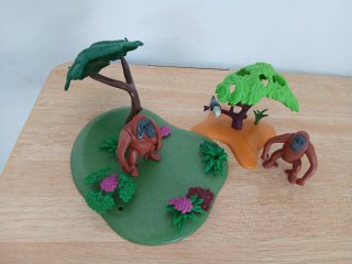 2 Figuras Orangután Playmobil Todo 6,50€