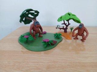 2 Figuras Orangután Playmobil Todo 6,50€
