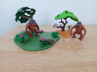 2 Figuras Orangután Playmobil Todo 6,50€