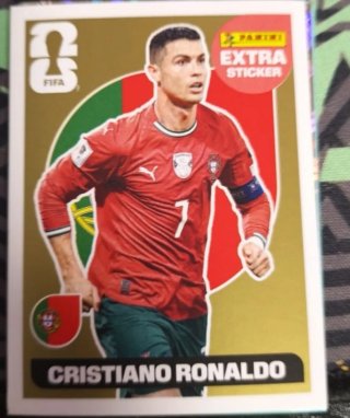 Cromo Cristiano Ronaldo Extra Panini Oro