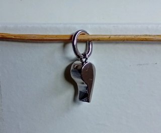 Colgante Silbato Árbitro Plata