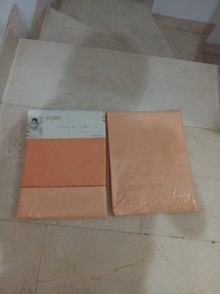 Juego de Cama Nido 3 Piezas Naranja