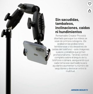 ARKON Creator Pro Soporte Móvil Cenital