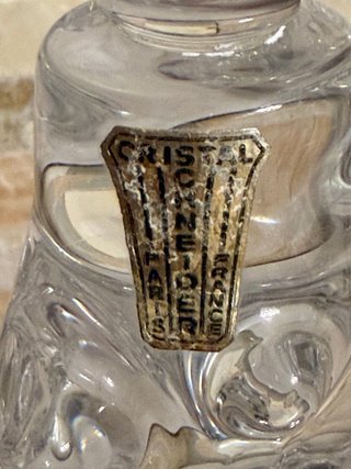 Pareja de lámparas de cristal