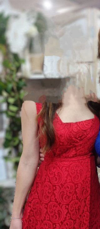 Vestido Fiesta Rojo Largo