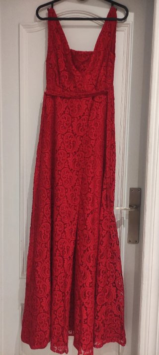 Vestido Fiesta Rojo Largo