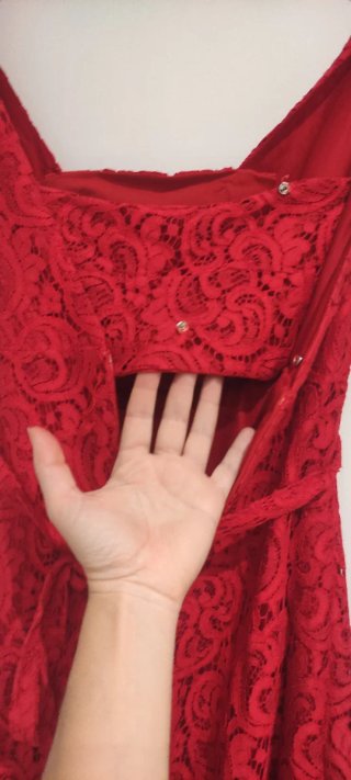 Vestido Fiesta Rojo Largo