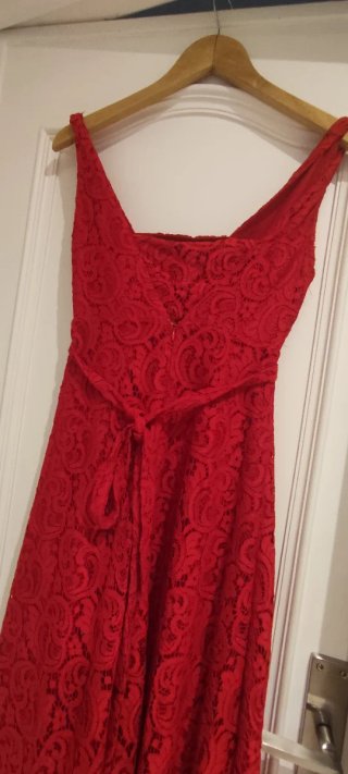 Vestido Fiesta Rojo Largo