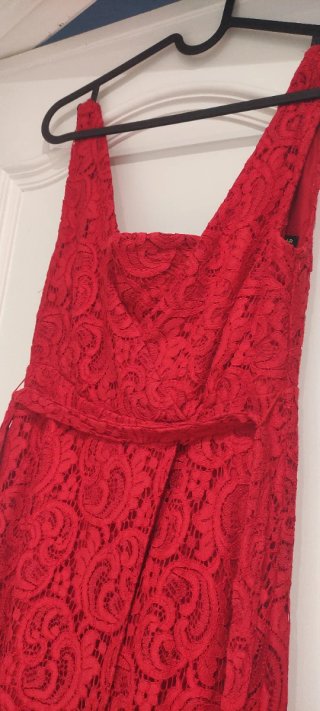 Vestido Fiesta Rojo Largo