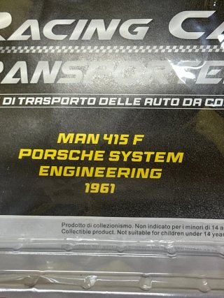 MAN 415 F Porsche Transporter 1:43