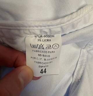 Pantalón blanco hombre 44