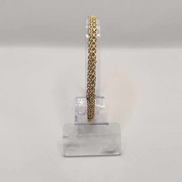 Pulsera de oro de 18k. Peso: 9.99gr