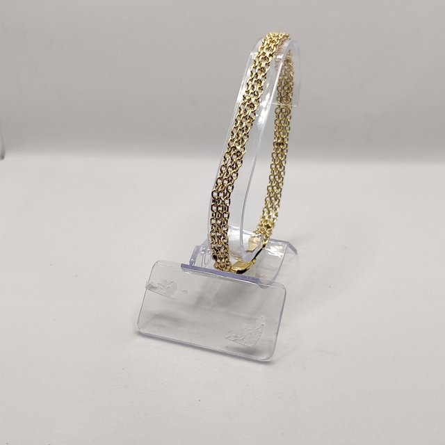 Pulsera de oro de 18k. Peso: 9.99gr