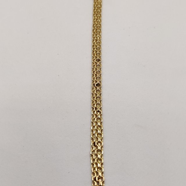 Pulsera de oro de 18k. Peso: 9.99gr