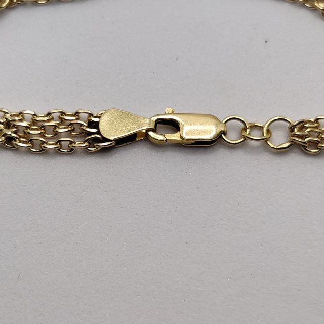 Pulsera de oro de 18k. Peso: 9.99gr