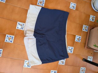 Bañador Adidas Azul y Beige