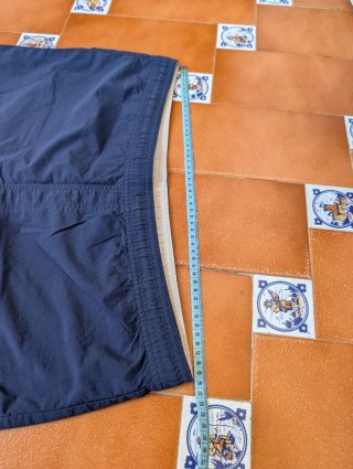 Bañador Adidas Azul y Beige