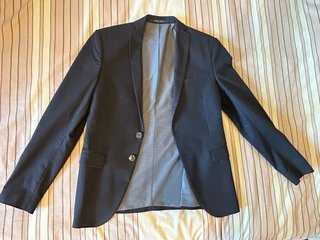 Americana Zara Hombre Talla 44 Negra