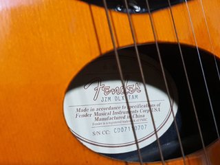 Guitarra Electroacústica Fender JZM Deluxe 2007