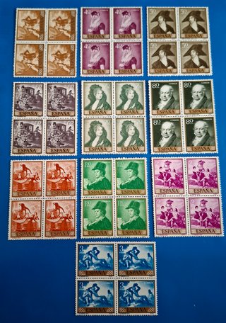 Lote Sellos España Bloques Cuatro Años 50