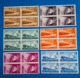 Lote Sellos España Bloques Cuatro Años 50
