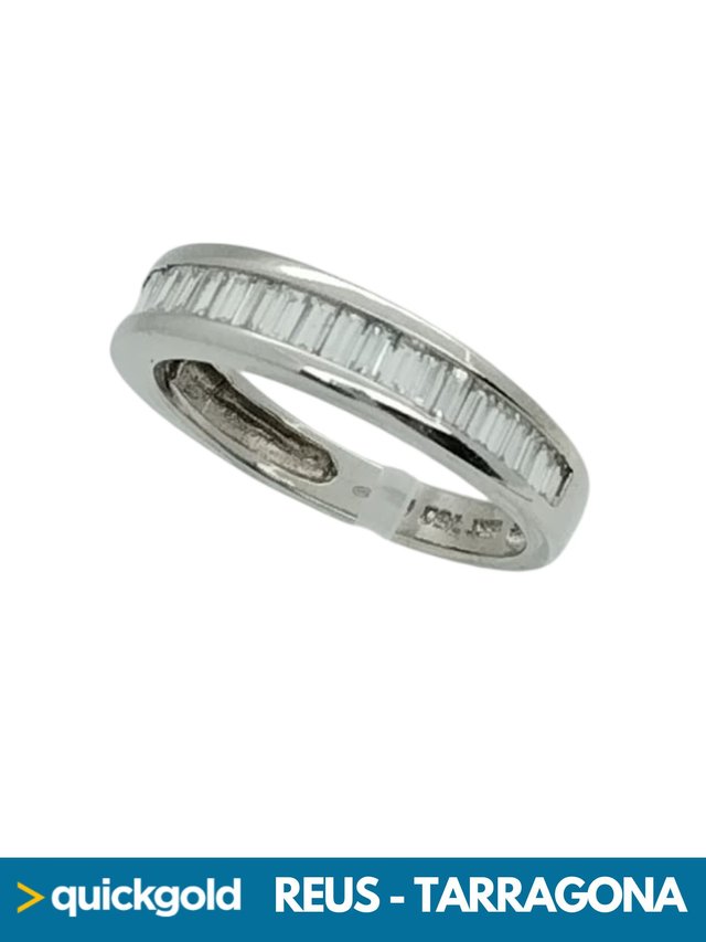 035-01-00969 ANILLO ORO BLANCO 18K DIAMANTES