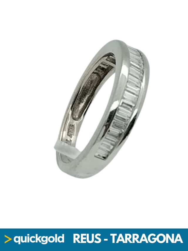 035-01-00969 ANILLO ORO BLANCO 18K DIAMANTES