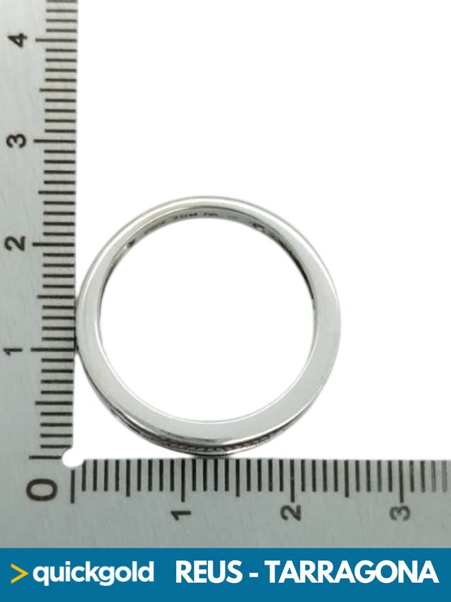 035-01-00969 ANILLO ORO BLANCO 18K DIAMANTES