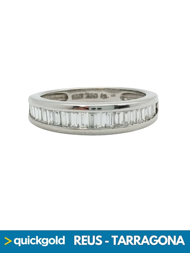 035-01-00969 ANILLO ORO BLANCO 18K DIAMANTES