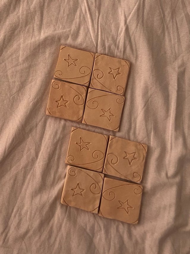 Azulejos sin esmaltar con estrella