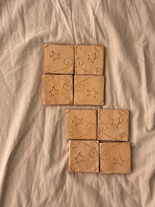 Azulejos sin esmaltar con estrella
