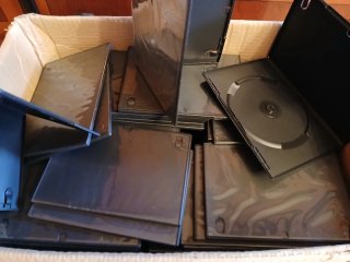 Cajas vacías para DVDs