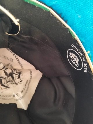 Sombrero Mexicano Bordado Dorado Marca Belri