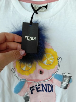 T-shirt Fendi bambina maniche lunghe 8 anni