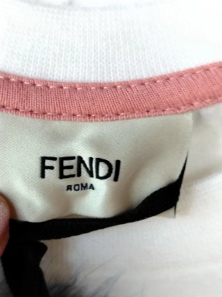 T-shirt Fendi bambina maniche lunghe 8 anni