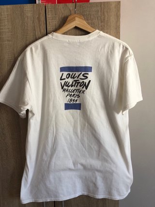 Camiseta Louis Vuitton Paris Azul y Blanca