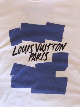 Camiseta Louis Vuitton Paris Azul y Blanca