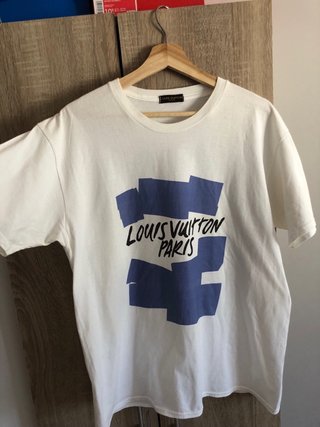 Camiseta Louis Vuitton Paris Azul y Blanca