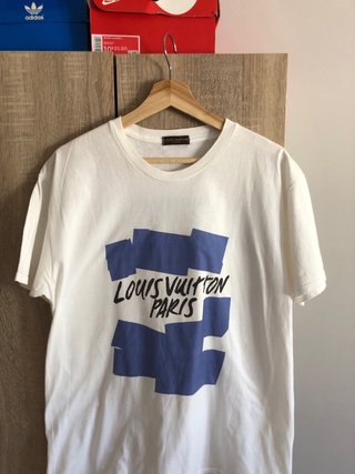 Camiseta Louis Vuitton Paris Azul y Blanca