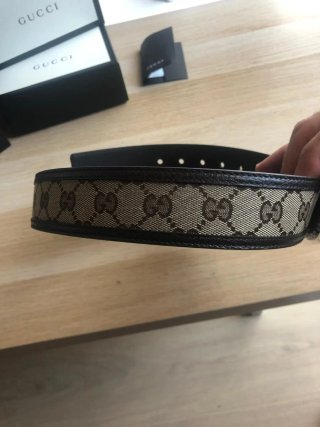 Cinturón Gucci Beige y Marrón