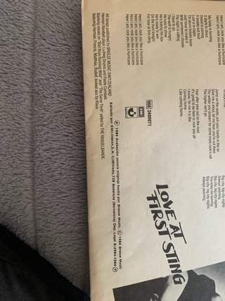 Vinilo Scorpions Love At First Sting
