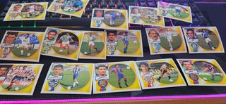 Lote 136 cromos + 50 repes de la Liga 94-95 Panini