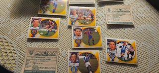 Lote 136 cromos + 50 repes de la Liga 94-95 Panini