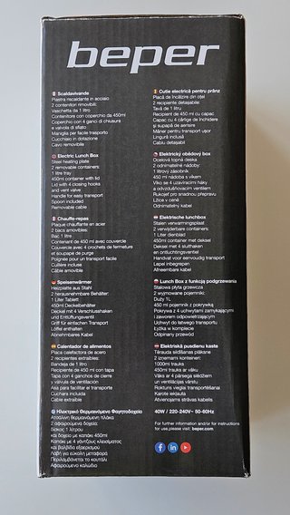 Calentador de alimentos Beper Scaldavivande